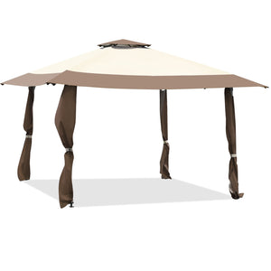 13 Feet x 13 Feet Pop Up Canopy Tent Instant Outdoor Folding Canopy Shelter