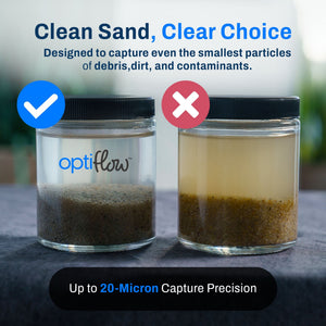OptiFlow 50Lb Premium Pool Filtration Angular Sand w/Pure Silica Formula, 4 Pack