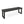 Outdoor Bench with Slat Panel Top and Base - Dark Gray