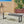 Outdoor Bench with Slat Panel Top and Base - Dark Gray