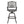 Outdoor Cast Aluminum Swivel Bar Stool with Scrolled Arms - Bronze