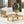 Outdoor Patio Set with Coffee Table and Loveseat - Teak Beige