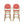 Outdoor Wicker and Aluminum French Barstools, Set of 2 with Rust-Resistant Frame - Natural