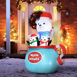 Outsunny 5ft Christmas Inflatable Outdoor Decoration