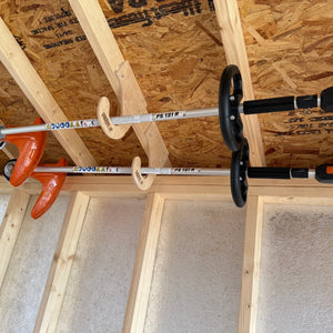 Ceiling Mounted Weed Wacker Rack