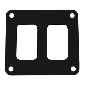 Pacer Switch Panel - 2 Switch 1 Row - 3" x 2.75" - Black Powder Coated Aluminum [PSC-21-BK] - TRAPSKI