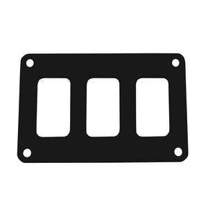 Pacer Switch Panel - 3 Switch 1 Row - 4.25" x 2.75" - Black Powder Coated Aluminum [PSC-31-BK] - TRAPSKI