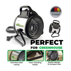 Bio Green Palma Basic Greenhouse Space Heater, 120 Sq Ft, 1500 Watts (3 Pack) - TRAPSKI