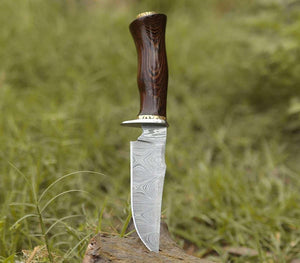 Panther Hunting Knife with Exotic Wenge Wood Handle - TRAPSKI