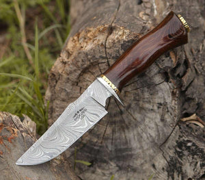 Panther Hunting Knife with Exotic Wenge Wood Handle - TRAPSKI