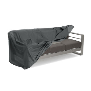 Patio 3 Seater Sofa Cover with Durable UV-Resistant Fabric - Beige or Dark Gray
