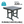 HDPE Outdoor Patio Dining Set with Table and 4 Chairs - Weather-Resistant