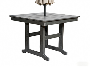 HDPE Outdoor Patio Dining Set with Table and 4 Chairs - Weather-Resistant
