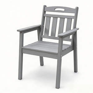 HDPE Outdoor Patio Dining Set with Table and 4 Chairs - Weather-Resistant