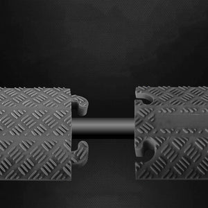 Pyle 40 In Cable Wire Protector Cover Ramp for Floor Cord Safety, Black (2 Pack)