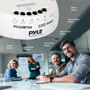 Pyle Smart Indoor Air Quality Monitor Digital Hygrometer Thermometer Test Gauge