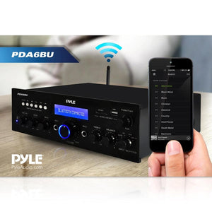 Pyle PDA6BU.5 Compact 200 Watt Bluetooth Home Stereo Amplifier Receiver System