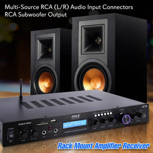 Pyle PDA7BU 200 Watt Home Theater Amplifier Bluetooth Receiver Sound System