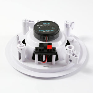 Pyle PDIC1661RD 6.5 Inch 200 Watt In Ceiling Wall 2 Way Speaker System (4 Pairs)