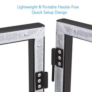 Pyle PDJFAC10 Foldable DJ Front Board Display Booth Cover Screen Scrim Panel