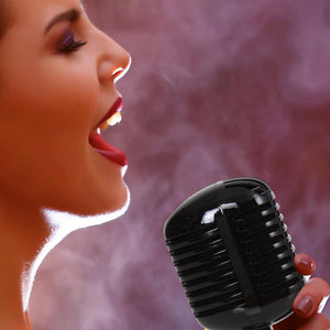 Pyle Pro PDMICR42BK Vintage Retro Style Dynamic Studio Desktop Vocal Microphone