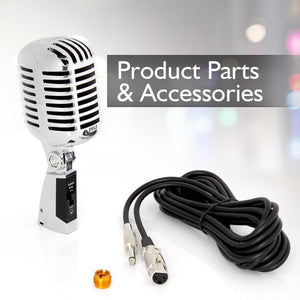 Pyle Pro PDMICR42SL Vintage Retro Style Dynamic Studio Vocal Microphone (4 Pack) - TRAPSKI