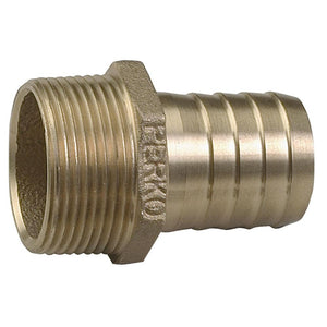 Perko 1" Pipe To Hose Adapter Straight Bronze MADE IN THE USA - TRAPSKI