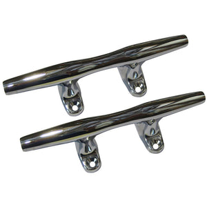 Perko 4" Open Base Cleat - Chrome Plated Zinc - Pair - TRAPSKI