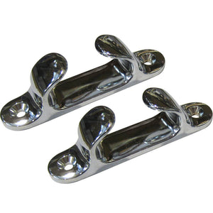 Perko 4" Straight Chock - Chrome Plated Zinc - TRAPSKI