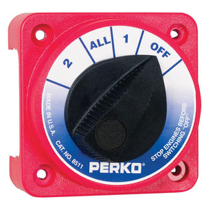 Perko Compact Medium Duty Battery Selector Switch w/o Key Lock - TRAPSKI