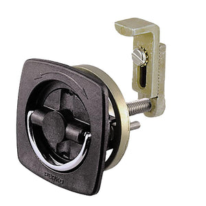 Perko Flush Latch - Non-Locking - 2.5" x 2.5" w/Offset Adjustable Cam Bar - TRAPSKI