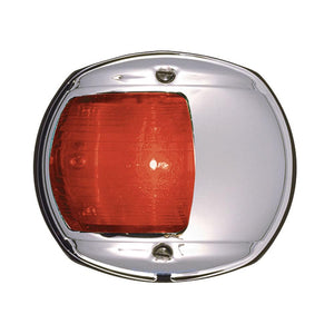 Perko LED Side Light - Red - 12V - Chrome Plated Housing - TRAPSKI