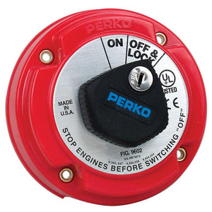 Perko Medium Duty Main Battery Disconnect Switch w/Key Lock - TRAPSKI