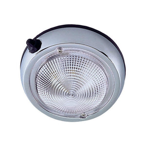 Perko Surface Mount Dome Light - 5" O.D.(4" Lens) - Chrome Plated - TRAPSKI
