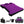 5.5-6.5ft Full Size Truck Bed Air Mattress Purple