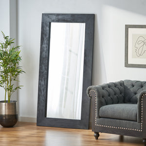 Rustic Mango Wood Full Length Standing Mirror