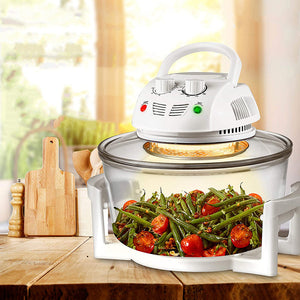 NutriChef PKAIRFR48 Kitchen Countertop 13 Quart Air Fryer Convection Oven