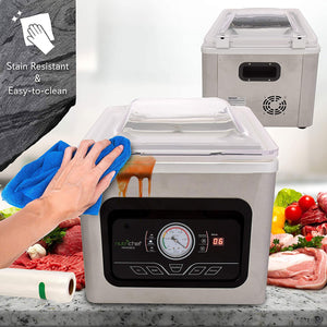 NutriChef PKVS70STS Chamber Food Electric Air Vacuum Sealer Preserver System