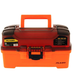 Plano 2-Tray Tackle Box w/Dual Top Access - Smoke Bright Orange - TRAPSKI