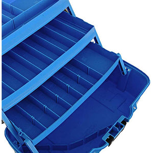 Plano 3-Tray Tackle Box w/Dual Top Access - Smoke Bright Blue - TRAPSKI