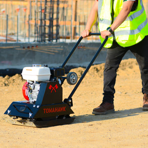 5.5 HP Honda Vibratory Plate Compactor Tamper for Ground, Gravel, Dirt, Asphalt, Compaction - TRAPSKI