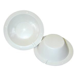 Poly-Planar 8-1/2" Speaker Back Cover - White - TRAPSKI