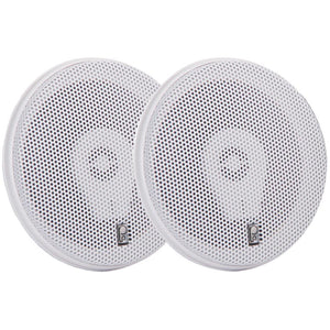 Poly-Planar MA-8505W 5" 200 Watt Titanium Series Speakers - White - TRAPSKI