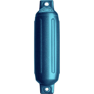 Polyform G-1 Twin Eye Fender 3.5" x 12.8" - Metallic Blue - TRAPSKI
