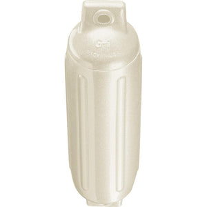 Polyform G-1 Twin Eye Fender 3.5" x 12.8" - Metallic White - TRAPSKI