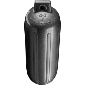 Polyform G-3 Twin Eye Fender 5.5" x 19" - Metallic Graphite - TRAPSKI