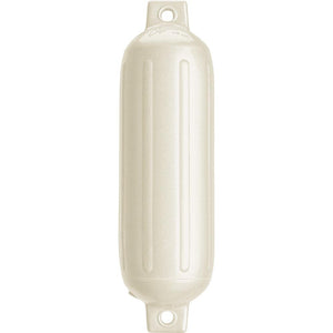 Polyform G-3 Twin Eye Fender 5.5" x 19" - Metallic White - TRAPSKI