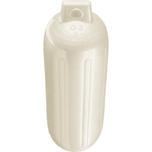 Polyform G-3 Twin Eye Fender 5.5" x 19" - Metallic White - TRAPSKI