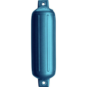Polyform G-4 Twin Eye Fender 6.5" x 22" - Metallic Blue - TRAPSKI