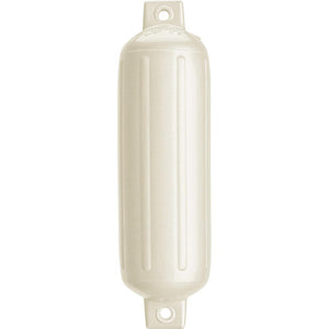 Polyform G-4 Twin Eye Fender 6.5" x 22" - Metallic White - TRAPSKI
